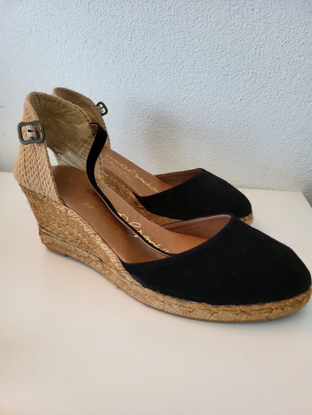 Scarpe da donna: Espadrilles Damen, Gr. 39 - Schwarz, Wildleder – Usato da Baar venduto da clar6 7