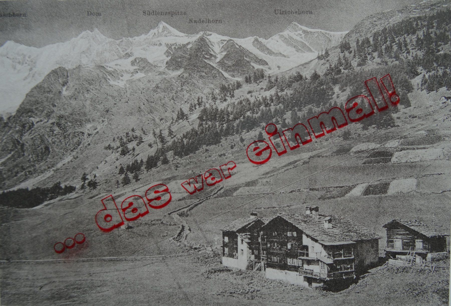 Cartoline postali: Wallis  Saas-Fee anno 1883 – Usato da Safnern venduto da Wstussi