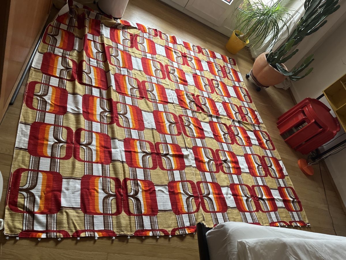 Vorhänge: 2er Set Vintage Vorhänge, Space Age, Mid Century – Neu (gemäss Beschreibung) aus Zürich von Dimitreezer