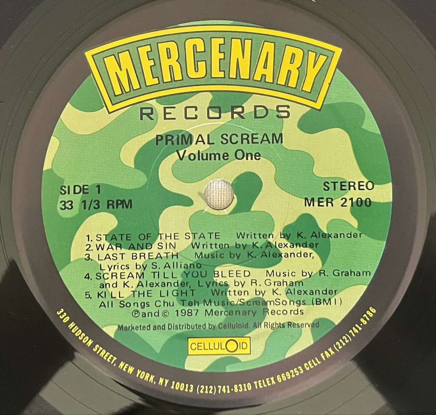 Dischi in vinile: Primal Scream - Volume One - LP - 1987 - US First Press NM – Usato da Uster venduto da Zardodel 4
