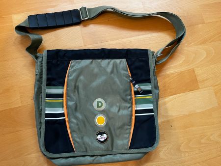 grüne Diddl-Tasche (Aussenmasse 32x28x7cm)