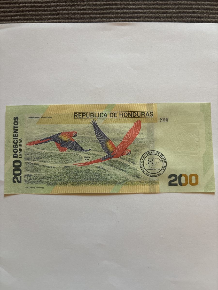 Banconote: Honduras 200 Lempiras 2019 Banknote UNC – Nuovo (secondo la descrizione) da Möhlin venduto da Don_Papa