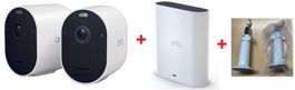 Set mit 2 Arlo-Kameras Pro 5S 2K,+Basisstation+2 Halterungen
