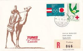 Erstflug Swissair Zürich - Tunis 1964, ab FL