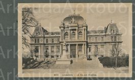AK sw Lausanne VD Le Palais Fédéral © Denéréaz ≈ 1920