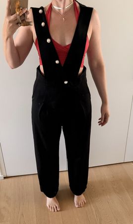 Latzhose schwarz M 38 jumpsuit 