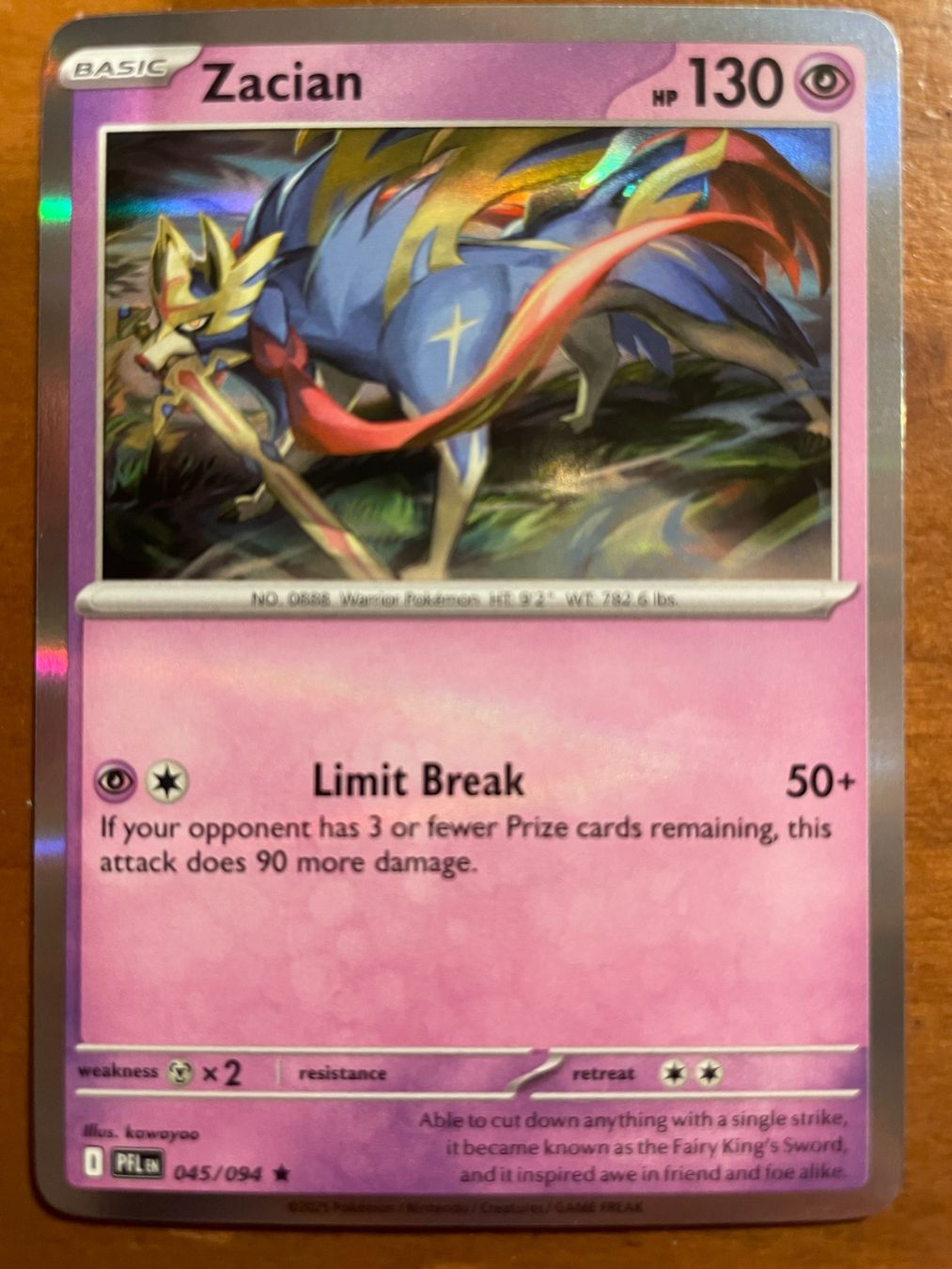 Pokémon Carte collezionabili: Pokemon Zacian Holo (Versand gratis) – Nuovo (secondo la descrizione) da Chur venduto da Angerson