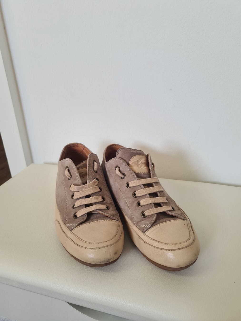 Cooper Scarpe da donna: Candice Cooper Lederschuhe Beige/Grau,  39 – Usato da Adligenswil venduto da FriedasWelt