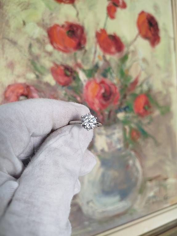 Anelli: Moissanite Ring Steindiätmeter 8.9mm. – Usato da Rupperswil venduto da Viland_Dann