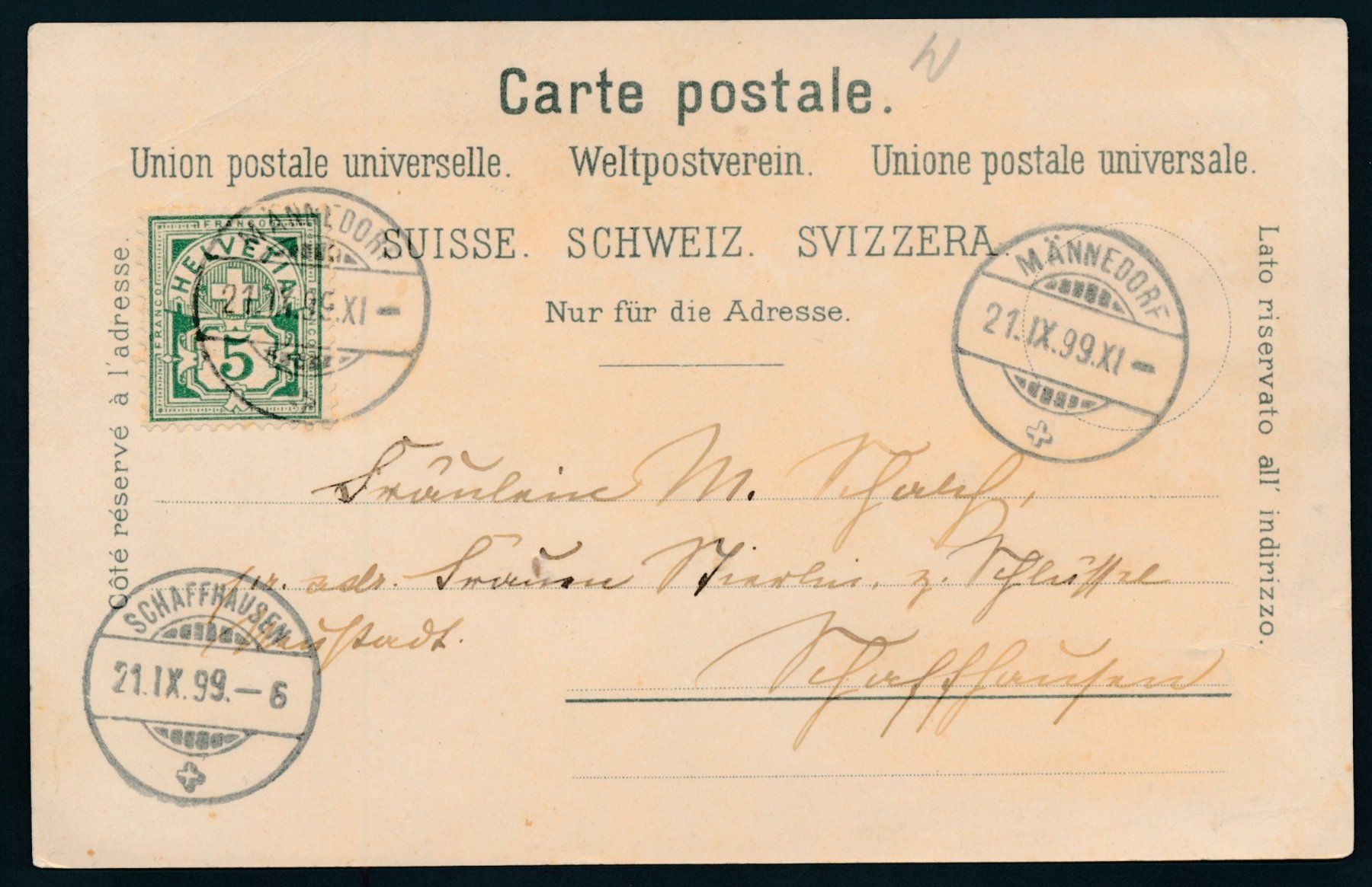 Cartoline postali: AK Litho: Männedorf – Usato da Bonau venduto da Profila3 1