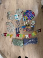 Party - Geburtstags - Set Konfetti Ballone Girlanden Banner