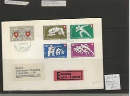 timbre enveloppe FDC Pro Patria 1950  français avec B46-B50
