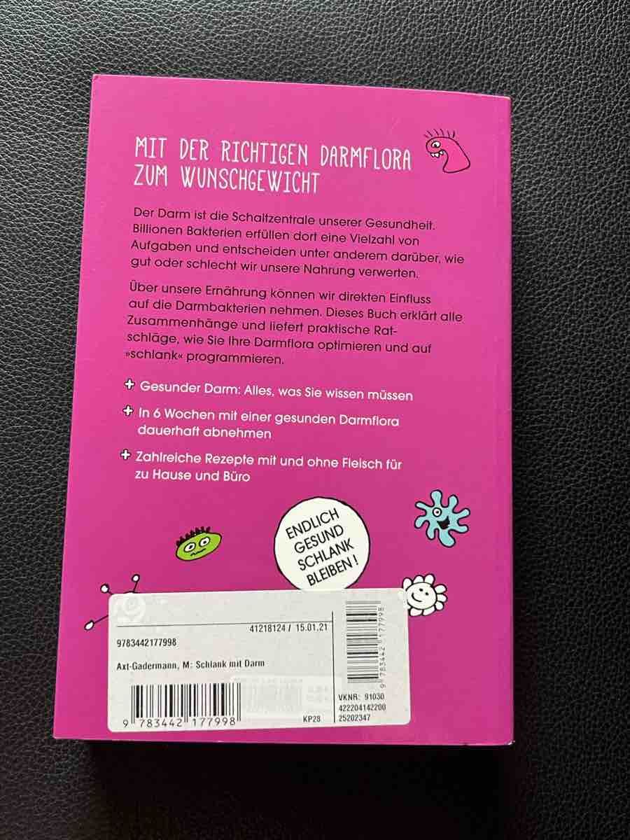 Livres: Ratgeber Schlank mit Darm Prof. Dr. Axt-Gadermann – Neuf (Voir description) à Schaan par par_7ggh 2