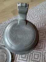 Zinnkrug mit Deckel, antik, guter Zustand