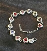 Elegantes Armband mit Zirkonia, 925 versilbert
