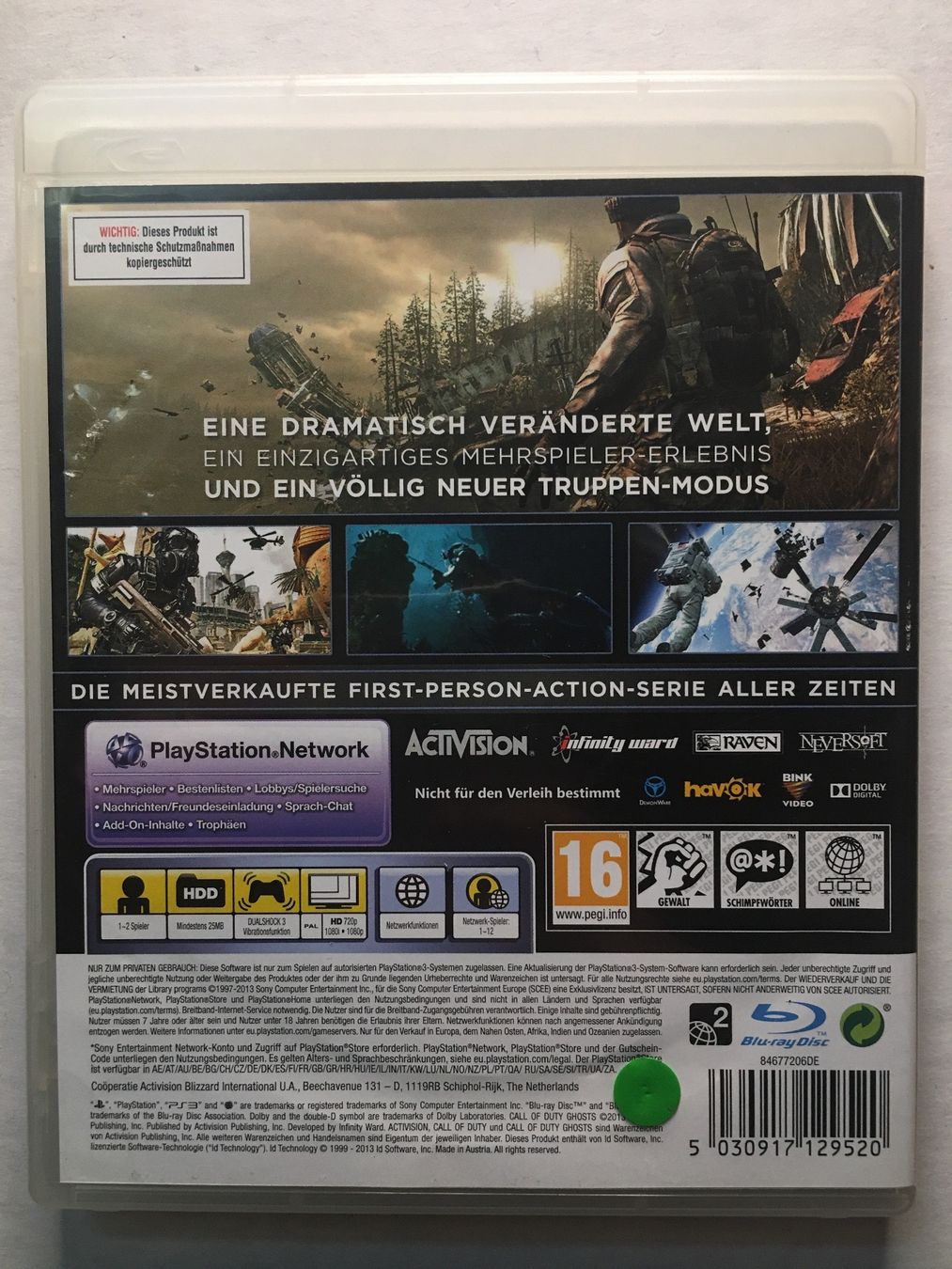 Spiele: Call Of Duty - Ghosts / PS3 – Gebraucht aus Herzogenbuchsee von TCG-High-Quality 1