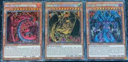 YuGiOh SCR Heiliges Ungeheuer Set! Secret Rare