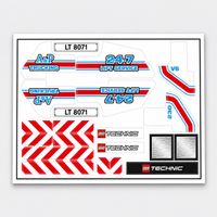 Lego Sticker Satz für Set 8071