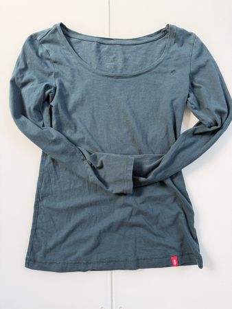 EDC by ESPRIT Langarmshirt, M, türkisblau guter Zustand