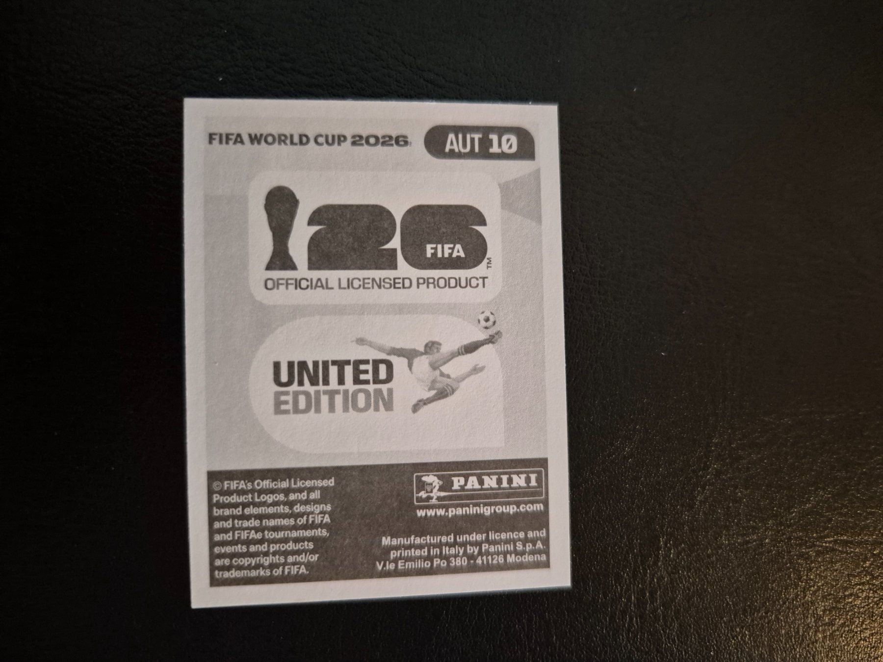 Panini Carte collezionabili: Panini WM 26 AUT 10 – Nuovo (secondo la descrizione) da Rorschacherberg venduto da AJ3108 1