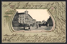 St. Gallen, Hechtplatz mit Strassenbahn