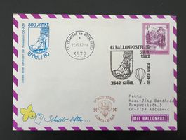 67 Öst. Ballon-Post-Flug 1982  div. Stempel  (G272)