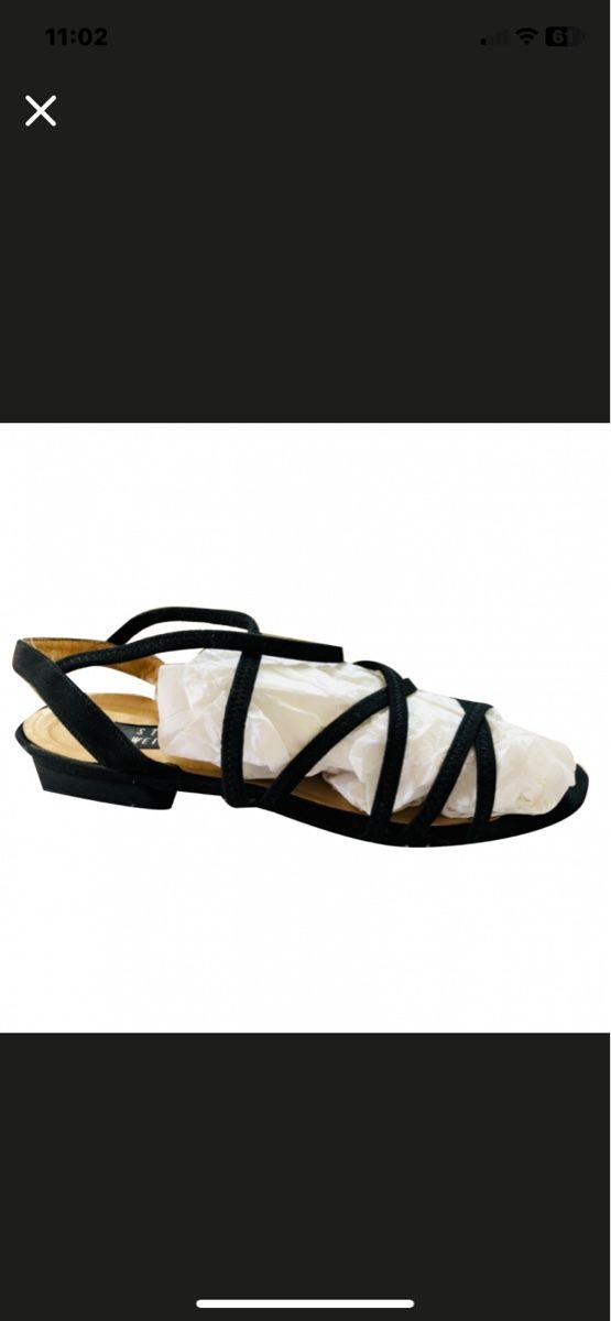 Stuart Weitzman Scarpe da donna: Sandales Stuart Weitzman noires, taille 38.5 - Été! – Usato da Geneve venduto da pat_p76n