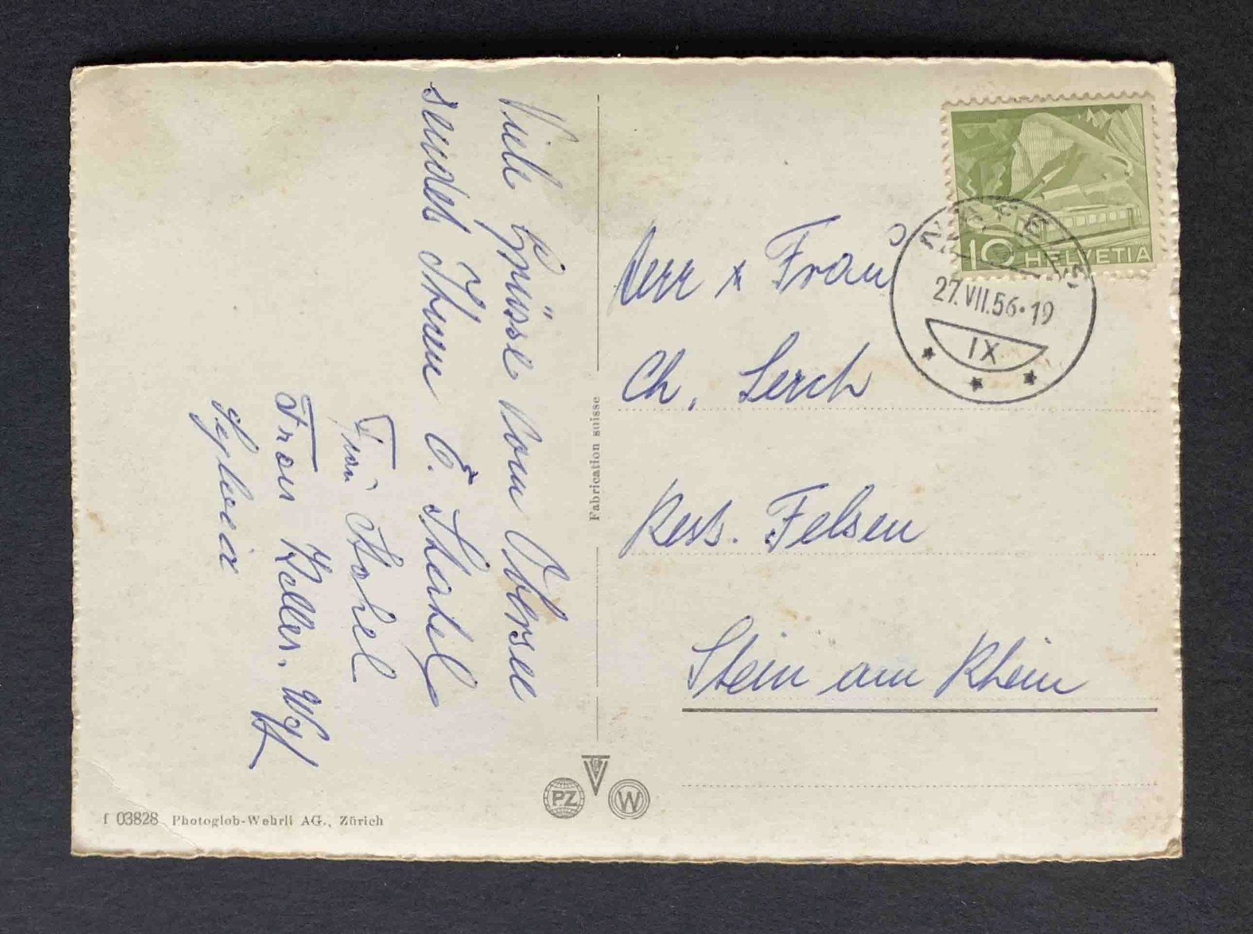 Cartoline postali: AK Gasthaus Obersee Näfels – Usato da Goldau venduto da artelier1 1