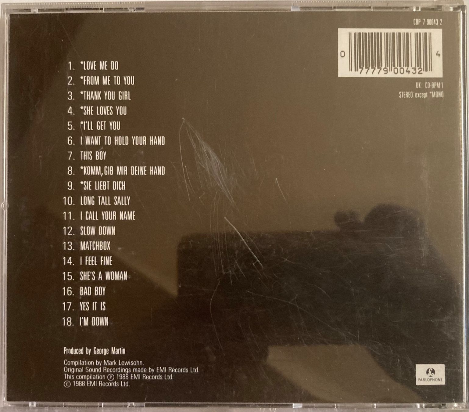 CD: THE BEATLES - PAST MASTERS - VOLUME 1 – Usato da Poliez-Pittet venduto da Newtown-Records 1