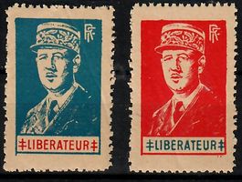 Rarität! Frankreich Libération, De Gaulle, Emmission de Lyon