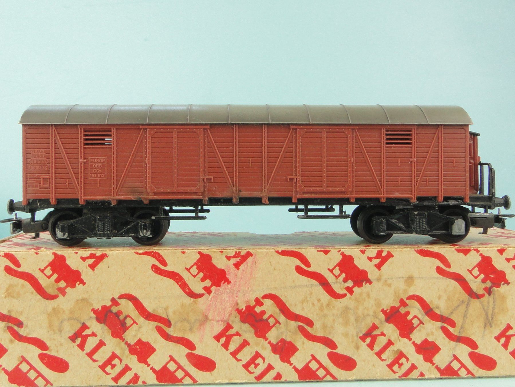 Kleinbahn Modellini di ferrovie: Kleinbahn H0 345 ÖBB Güterwagen – Usato da Bülach venduto da cann11 3