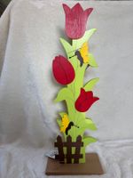 Livarno Home Osterdeko Tulpen Holz, Höhe ca. 56 cm Neu!