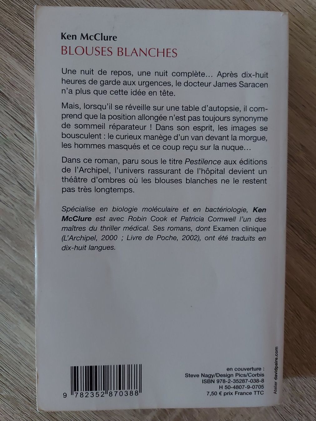 Libri: MC CLURE Ken - blouses blanches – Usato da Botyre / AYENT venduto da Botyrette 1