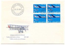 FDC: FDC Luftpostverkehr in der Schweiz 1919-69 (Swissair)