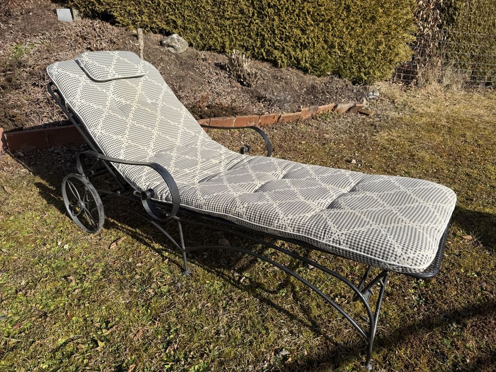 Erstaunlich Gartenliege Metall Vintage Bildnull