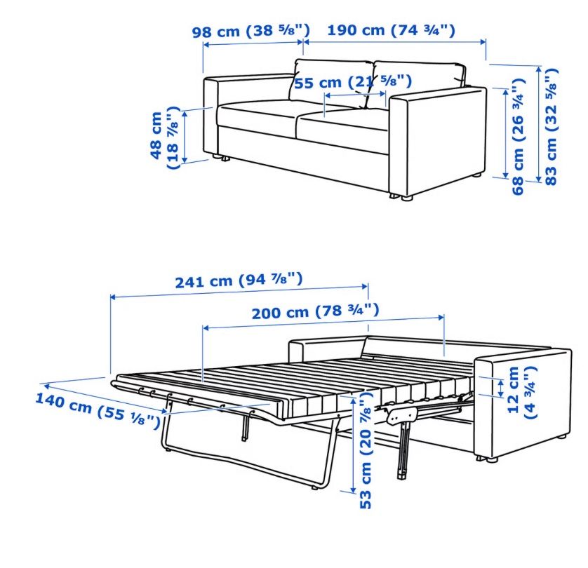 Sofas: IKEA VIMLE 2er-Bettsofa – Gebraucht aus Laax GR 2 von ERH01 4