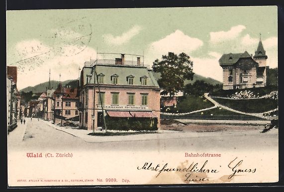 Cartes postales: Wald, Restaurant Schönegg in der Bahnho – D'occasion à Berlin par bartko-reher