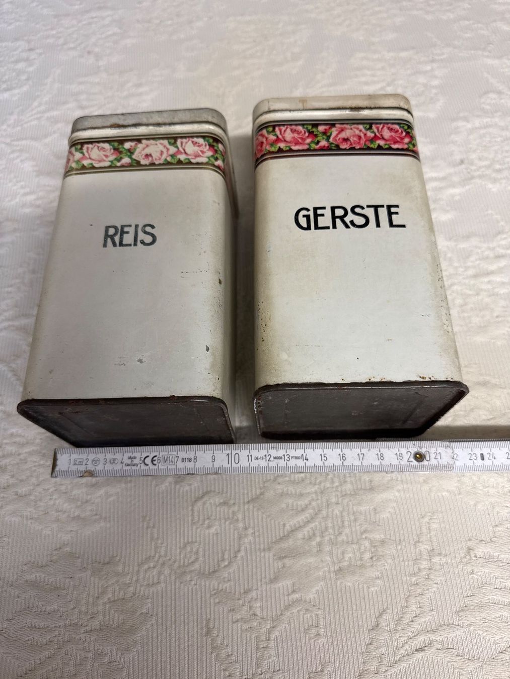 Contenitori & Simili: 2 antike Blechdosen shabby Reis&Gerste – Usato da Gams venduto da ver_n7n9 1