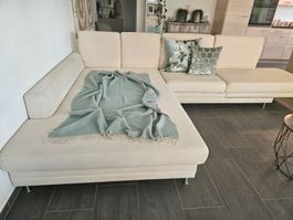 XL Lounge-Sofa HELSINKI natur, sehr luxuriös - TOP Zustand