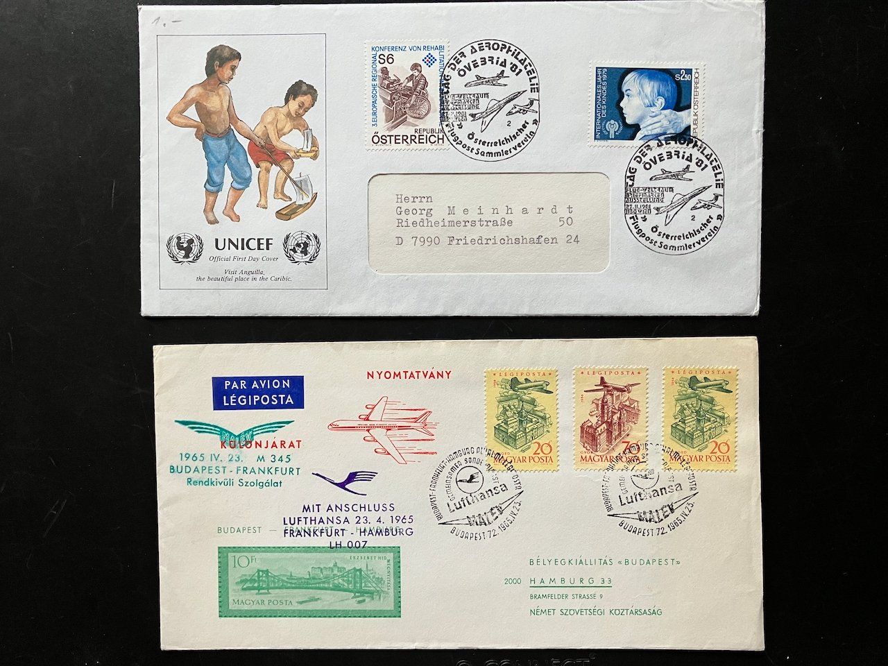 Tutti i francobolli: 11 Flugbriefe 1961-2005 – Usato da Nesslau venduto da andi_hon 5