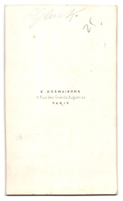 Fotografie &  Plakate: Fotografie E. Desmaisonons, Paris, Portr – Gebraucht aus Berlin von bartko-reher 1