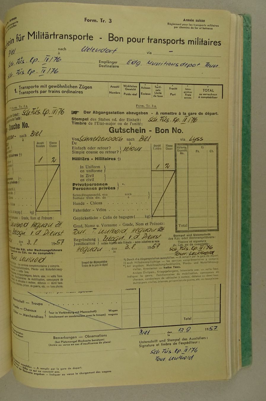 Libri: FOURIERSCHULE 2/57 MUSTER-BUCHHALTUNG, MILITÄR – Usato da Grüningen venduto da Kartensammler 8
