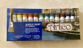 Acrylfarben Set 12 Farben Neu und ungeöffnet