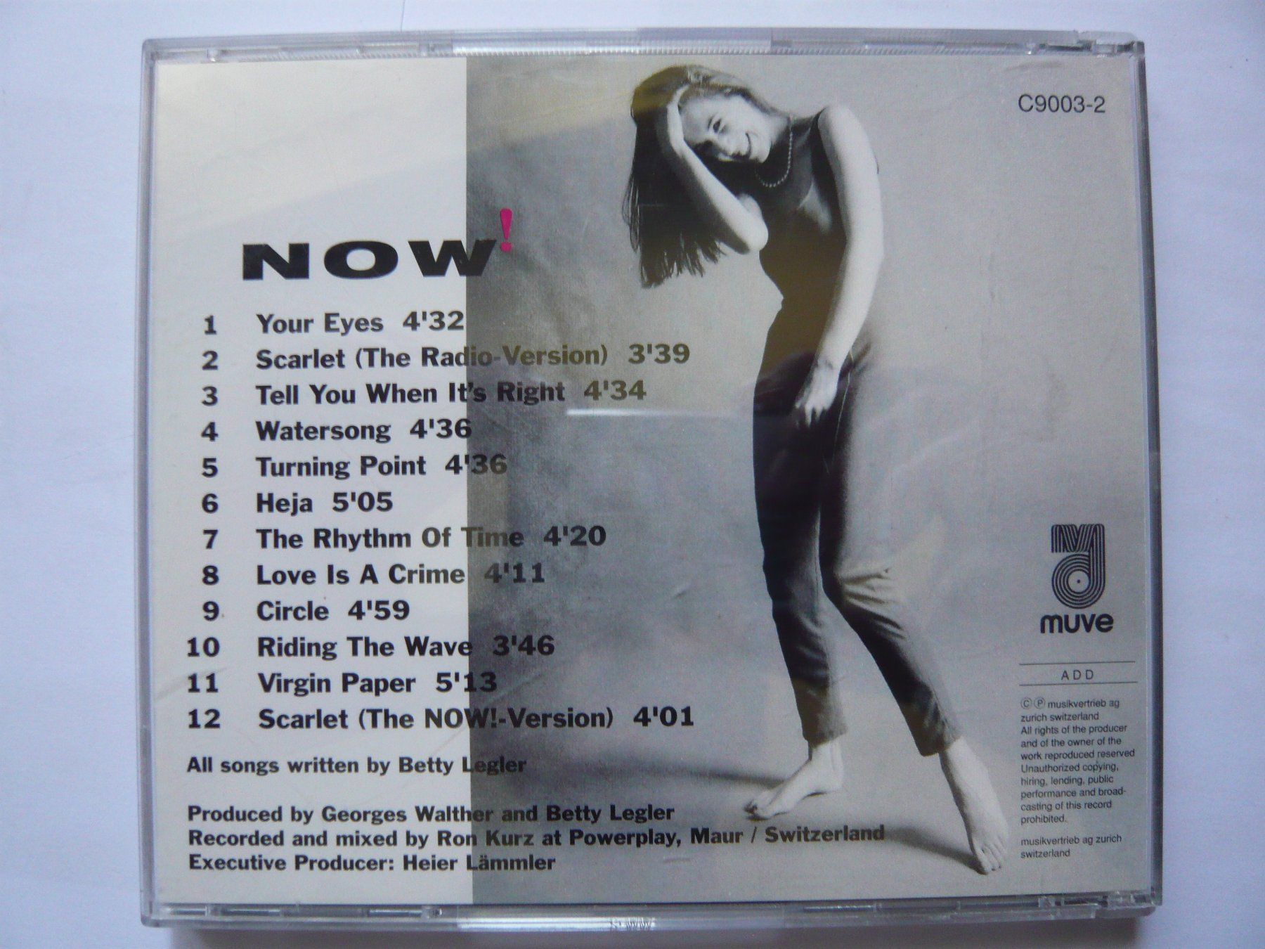 CD: BETTY LEGLER -NOW- – Usato da Winterthur venduto da Cajun 1