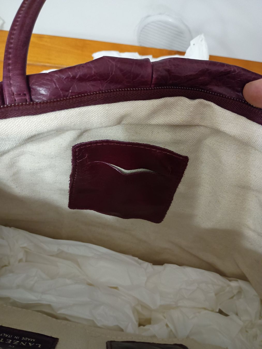 Borse da donna: Borse Lanzetti / Lexiapel bordeaux – Usato da Chiasso venduto da mar_5xmm 7