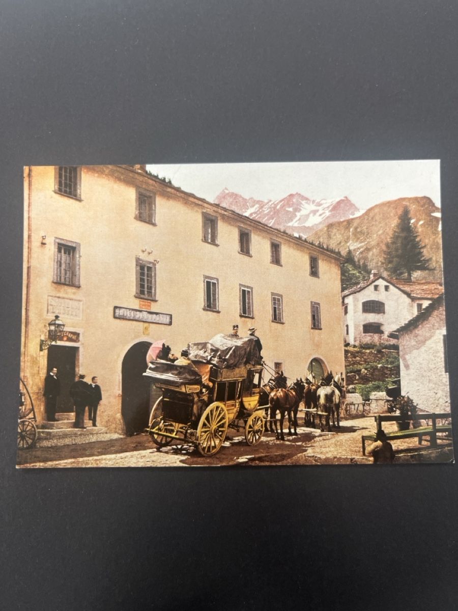 Cartoline postali: Ansichtskarte PTT-Museum Simplon-Dorf – Usato da Muttenz venduto da Totkel