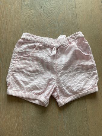 Süsse Shorts rosa-weiss Gr. 122 6-7 Jahre