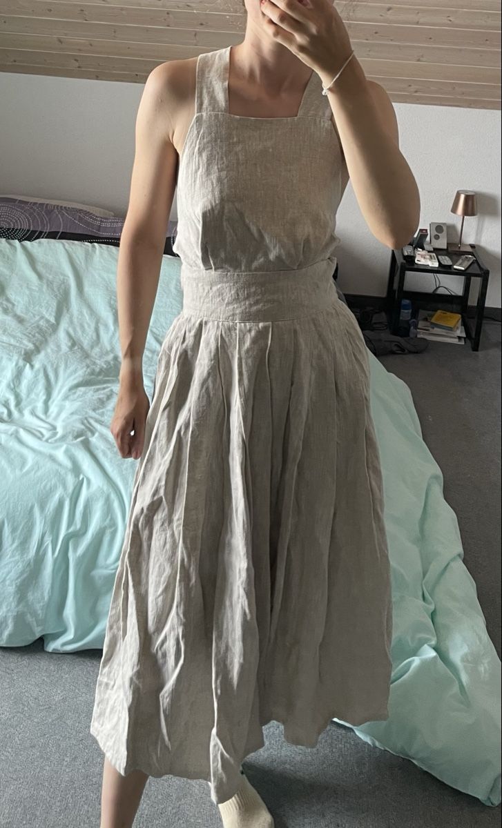 Robes: Leinenkleid selbstgenäht – D'occasion à Kriens par elly24