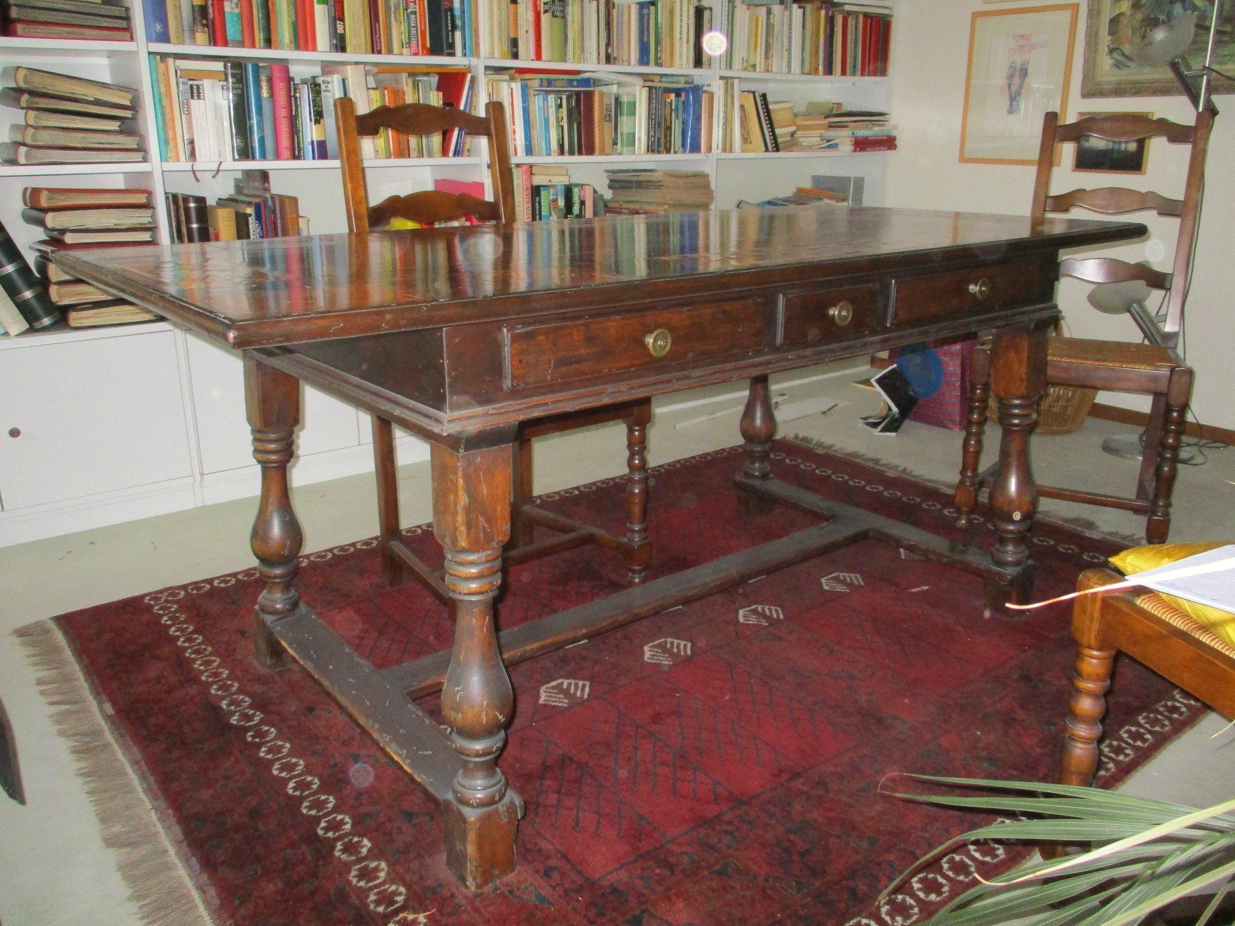 Tavoli: Hist. Holz-Tisch Intharsien Alpine Chic Rustico Landliebe – Usato da Windisch venduto da Autogrammo 1
