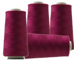Overlockgarn, 3000m, Polyester - weinrot 37